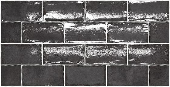 Настенная плитка Equipe Altea Black 7.5x15, 27615