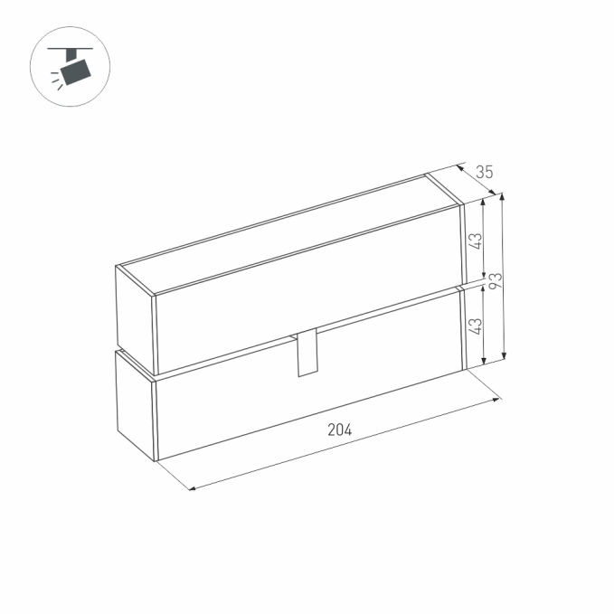 Светильник MAG-FLAT-FOLD-45-S205-6W Day4000 (WH, 100 deg, 24V), Arlight, 026986, изображение 4 Светильник MAG-FLAT-FOLD-45-S205-6W Day4000 (WH, 100 deg, 24V), Arlight, 026986, изображение 4
