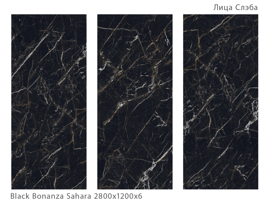 Керамический слэб StaroSlabs Matt Black Bonanza Sahara 120x280 Керамический слэб StaroSlabs Matt Black Bonanza Sahara 120x280