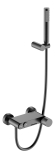 Смеситель для ванны с душем Boheme Stick 123-GM графит
