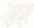 Мозаика Atlas Concorde Marvel Shine Calacatta Delicato Mos. Esagono Matt 30x35, A417