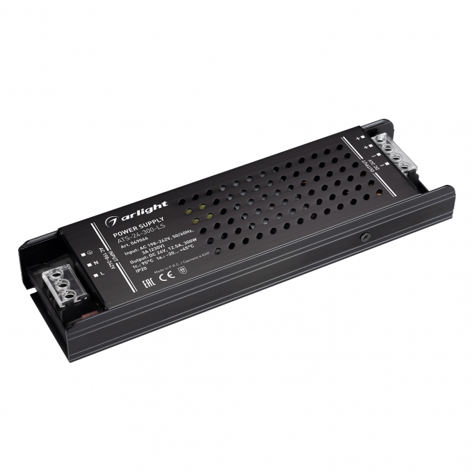Блок питания ATS-24-300-LS (24V, 12.5A, 300W), Arlight, 049066, изображение 1 Блок питания ATS-24-300-LS (24V, 12.5A, 300W), Arlight, 049066, изображение 1