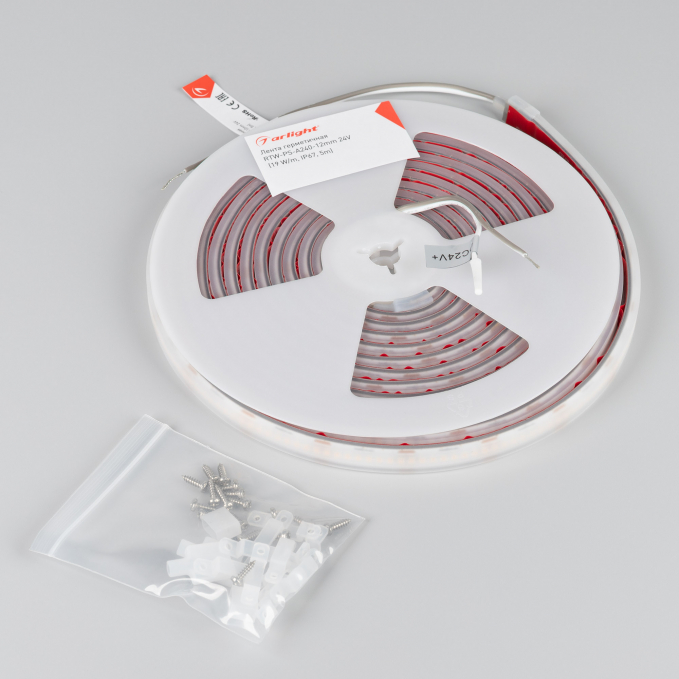 Светодиодная лента герметичная RTW-PS-A240-12mm 24V Warm2400 (19 W/m, IP67, 5m), Arlight, 052650, изображение 4 Светодиодная лента герметичная RTW-PS-A240-12mm 24V Warm2400 (19 W/m, IP67, 5m), Arlight, 052650, изображение 4