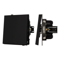 Механизм выключателя одноклавишный проходной SWT-TENDO-MKP1-SFPL-BK (230V, 10A), Arlight, 054579