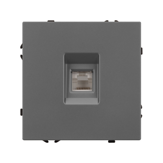 Механизм компьютерной розетки SCT-NOBE-MPC1-SFPL-GR (RJ-45, CAT6), Arlight, 054307, изображение 3 Механизм компьютерной розетки SCT-NOBE-MPC1-SFPL-GR (RJ-45, CAT6), Arlight, 054307, изображение 3
