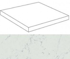 Ступень Atlas Concorde Marvel Stone Carrara Pure Scalino Ang. Dx 33x33, ATEH Ступень Atlas Concorde Marvel Stone Carrara Pure Scalino Ang. Dx 33x33, ATEH