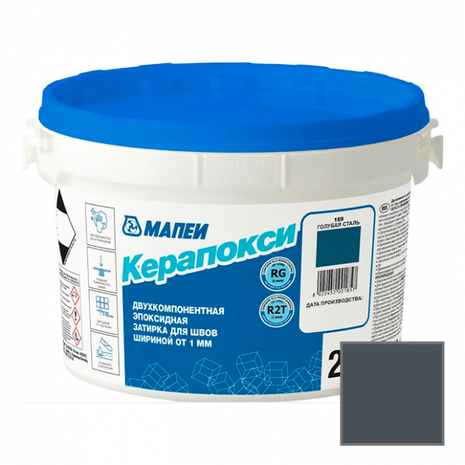 Затирка эпоксидная Mapei Kerapoxy №114 Антрацит, 2 кг Затирка эпоксидная Mapei Kerapoxy №114 Антрацит, 2 кг