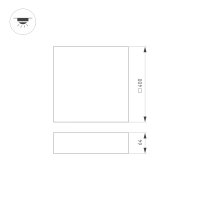 Светильник SP-QUADRO-S400x400-40W Warm3000 (WH, 120 deg, 230V), Arlight, 034797 Светильник SP-QUADRO-S400x400-40W Warm3000 (WH, 120 deg, 230V), Arlight, 034797