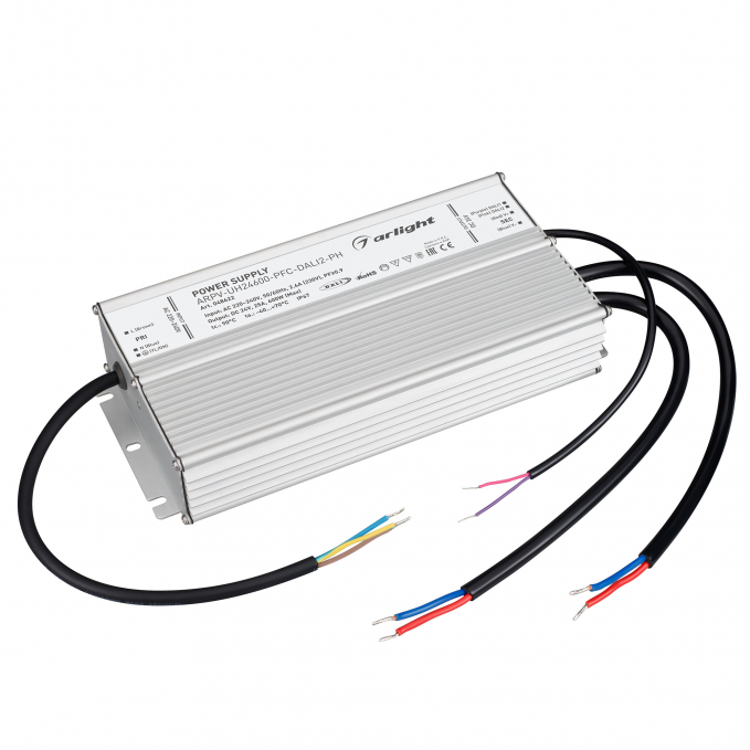 Блок питания ARPV-UH24600-PFC-DALI2-PH (24V, 25A, 600W), Arlight, 048622, изображение 2 Блок питания ARPV-UH24600-PFC-DALI2-PH (24V, 25A, 600W), Arlight, 048622, изображение 2