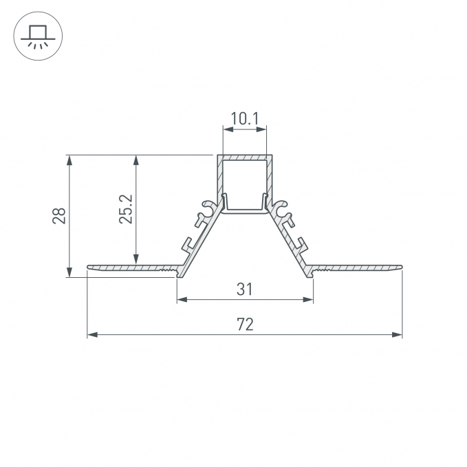 Профиль COMFORT10-V-FANTOM-2000 WHITE, Arlight, 052538, изображение 4 Профиль COMFORT10-V-FANTOM-2000 WHITE, Arlight, 052538, изображение 4