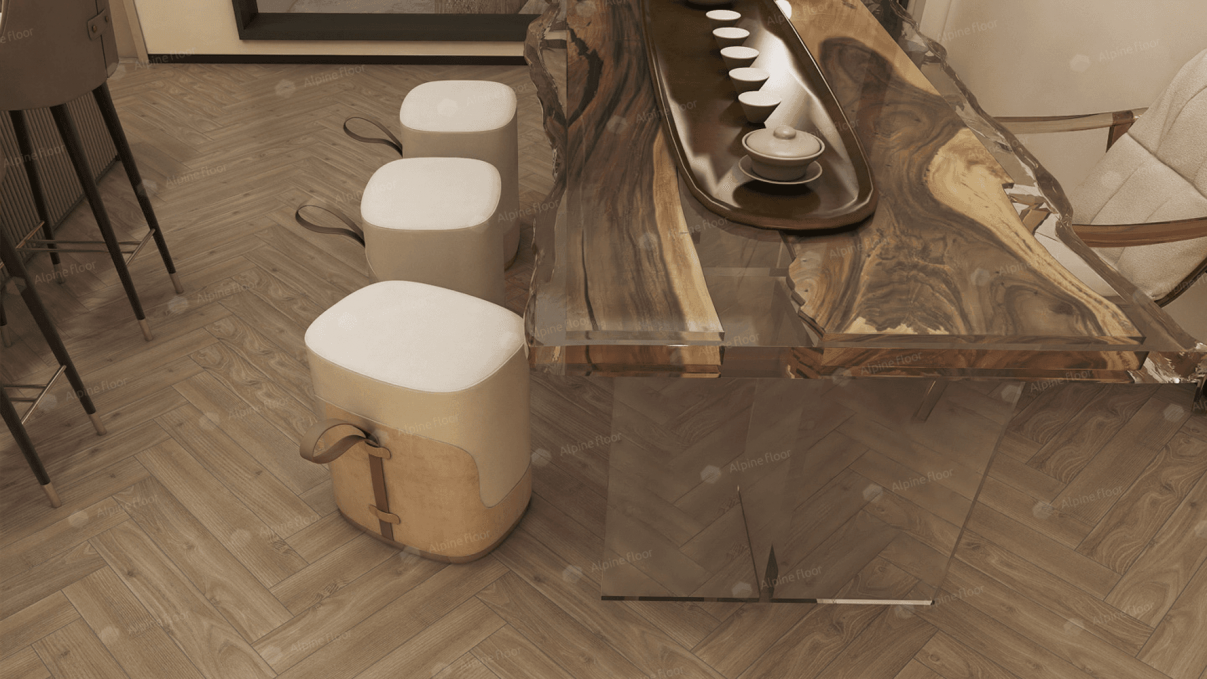 Ламинат Alpine Floor Herringbone 10 Дуб Калабрия, LF107-09
