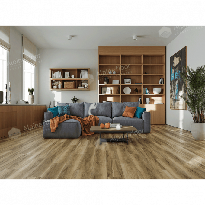 Каменный ламинат SPC Alpine Floor Nut Орех Ногал Классик, ECO 22-3 MC Каменный ламинат SPC Alpine Floor Nut Орех Ногал Классик, ECO 22-3 MC