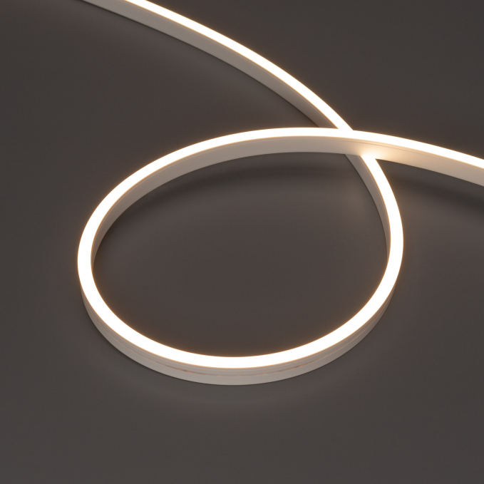 Светодиодная лента герметичная MOONLIGHT-SIDE-A120-06x12mm 24V Warm3000 (9.6 W/m, IP65, 5m, wire x2), Arlight, 041035, изображение 1