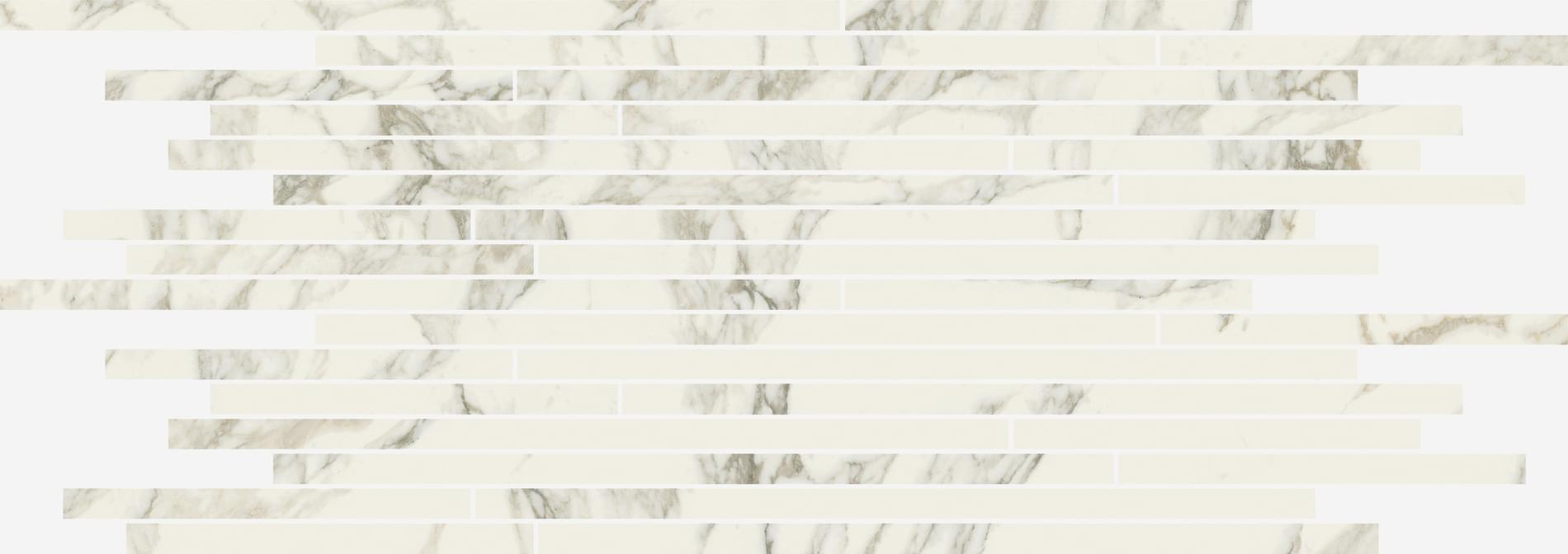 Мозаика Italon Charme Deluxe Arabescato Strip 26x75, 610110000639 Мозаика Italon Charme Deluxe Arabescato Strip 26x75, 610110000639