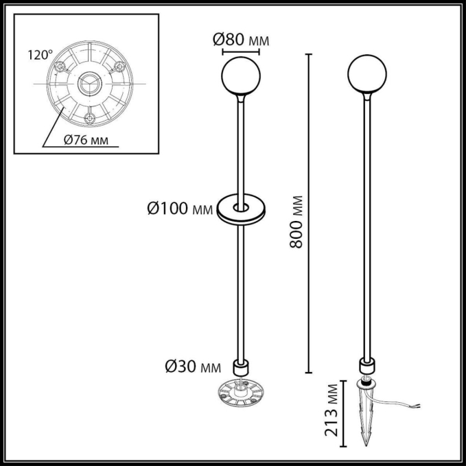 Светильник IP65 LED 3W 195Лм 3000K 200° 12-24V DEW (нужен драйвер 357781/357782) NATURE ODL25 655 ODEON LIGHT 7120/3GLA, схема товара Светильник IP65 LED 3W 195Лм 3000K 200° 12-24V DEW (нужен драйвер 357781/357782) NATURE ODL25 655 ODEON LIGHT 7120/3GLA, схема товара