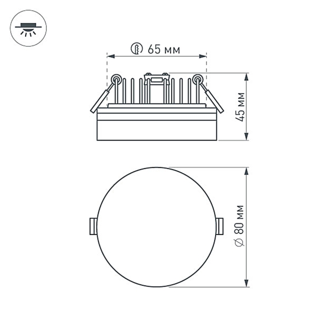 Светильник LTD-80R-Opal-Roll 5W Day White, Arlight, 020808, изображение 3 Светильник LTD-80R-Opal-Roll 5W Day White, Arlight, 020808, изображение 3
