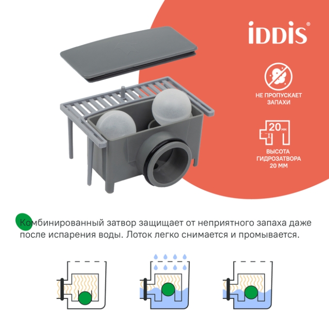 Лоток душевой Iddis Level 975A7SB10DZ