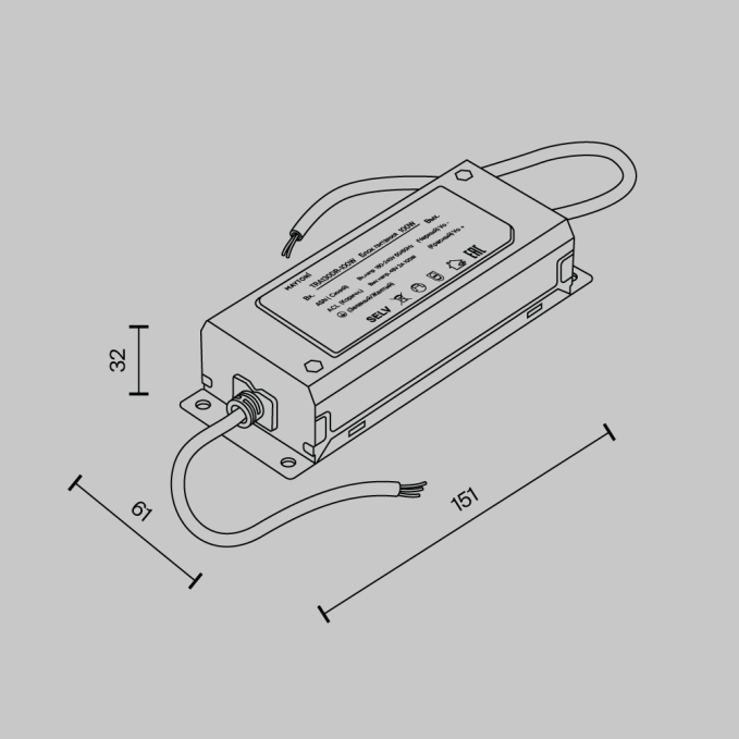 Источник напряжения Parity 48В, 100Вт, белый, TRA130DR-100W, изображение 2 Источник напряжения Parity 48В, 100Вт, белый, TRA130DR-100W, изображение 2