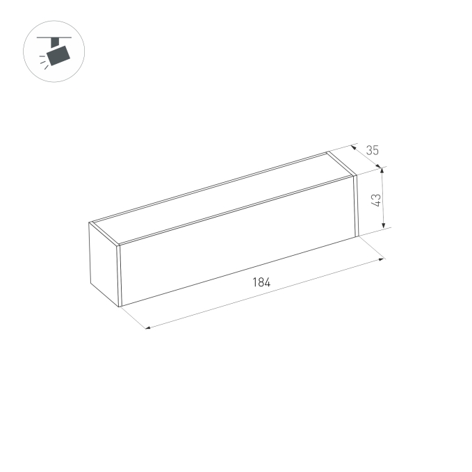 Светильник MAG-DARK-45-L200-6W Warm3000 (BK, 20 deg, 24V), Arlight, 034996, изображение 2 Светильник MAG-DARK-45-L200-6W Warm3000 (BK, 20 deg, 24V), Arlight, 034996, изображение 2