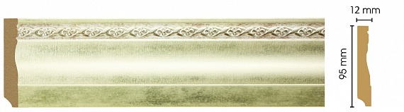 Плинтус напольный Decomaster 153-937 ДМ, 95x12x2400 мм