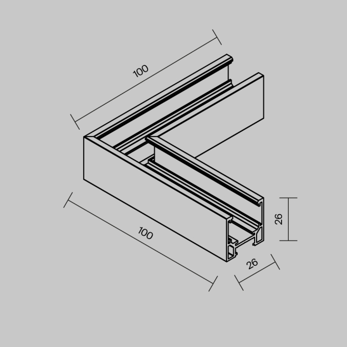 Коннектор угловой для низкопрофильного шинопровода Exility, белый, TRAMN034CL-41W, изображение 5 Коннектор угловой для низкопрофильного шинопровода Exility, белый, TRAMN034CL-41W, изображение 5