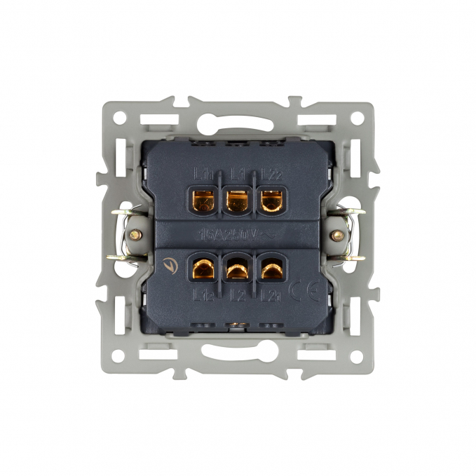 Механизм выключателя одноклавишный перекрёстный SWT-MKX1-PL-GR (250V, 16A), Arlight, 043720, изображение 4 Механизм выключателя одноклавишный перекрёстный SWT-MKX1-PL-GR (250V, 16A), Arlight, 043720, изображение 4