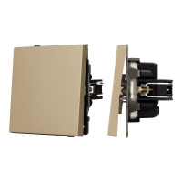 Механизм выключателя одноклавишный проходной SWT-TENDO-MKP1-SFPL-GD (230V, 10A), Arlight, 054580