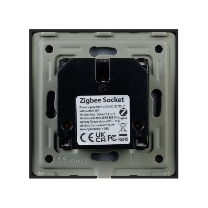 Розетка электрическая с Zigbee управлением SCT-OMALI-EUZB1-PL-BK (240V, 16A, Zigbee), Arlight, 050216, изображение 4 Розетка электрическая с Zigbee управлением SCT-OMALI-EUZB1-PL-BK (240V, 16A, Zigbee), Arlight, 050216, изображение 4