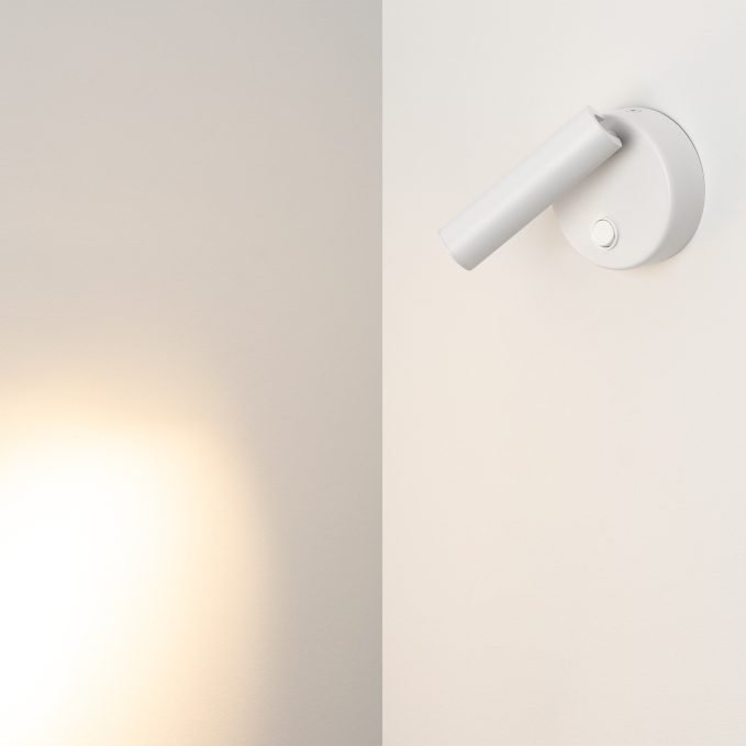 Светильник SP-BED-R90-3W Warm3000 (WH, 20 deg, 230V), Arlight, 031393