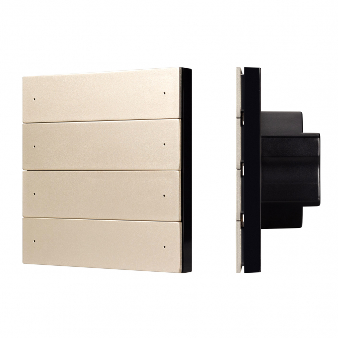 INTELLIGENT ARLIGHT Кнопочная панель SMART-DMX512-801-22-8G-8SC-DIM-IN Gold (230V, 2.4G), Arlight, 039317, изображение 1 INTELLIGENT ARLIGHT Кнопочная панель SMART-DMX512-801-22-8G-8SC-DIM-IN Gold (230V, 2.4G), Arlight, 039317, изображение 1