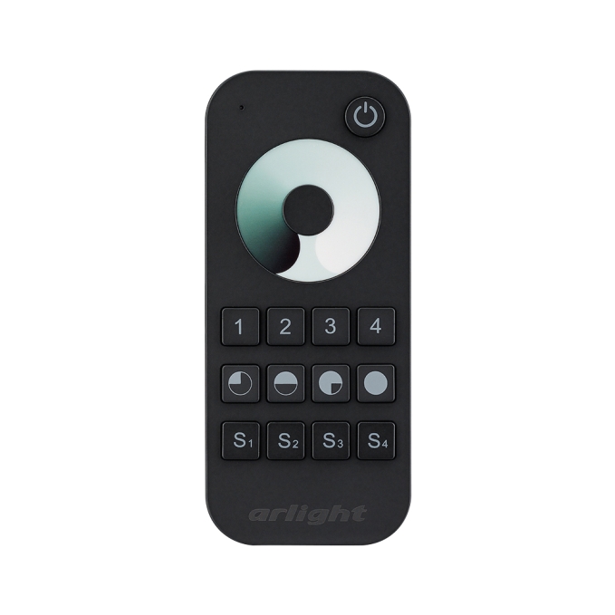 Пульт SMART-R24-DIM Black (4 зоны, 2.4G), Arlight, 023475, изображение 3 Пульт SMART-R24-DIM Black (4 зоны, 2.4G), Arlight, 023475, изображение 3