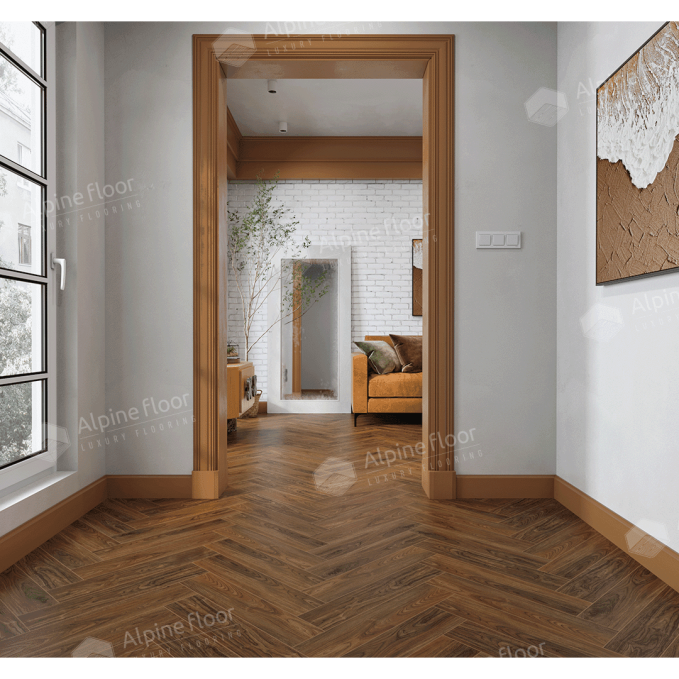 Каменный ламинат SPC Alpine Floor Nut Орех Кенари, ECO 22-4 MC
