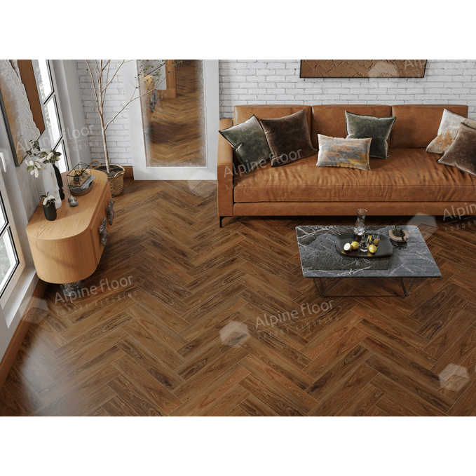 Каменный ламинат SPC Alpine Floor Nut Орех Кенари, ECO 22-4 MC