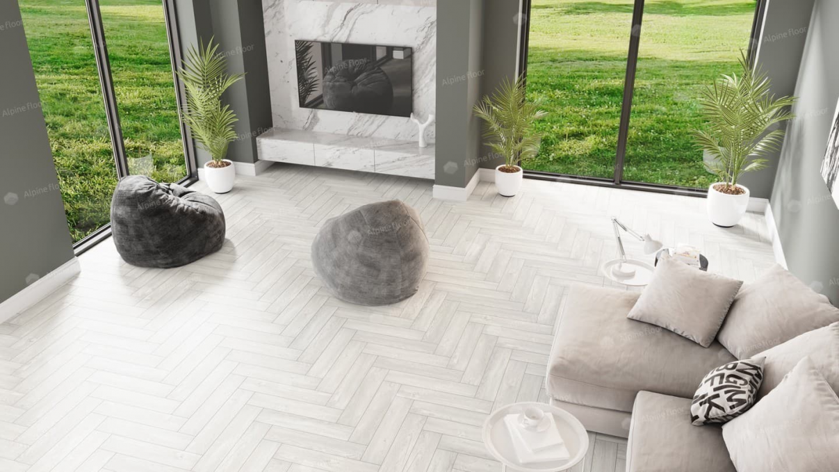 Кварцвиниловая плитка Alpine Floor Parquet LVT Дуб Арктик, ECO-16-4 Кварцвиниловая плитка Alpine Floor Parquet LVT Дуб Арктик, ECO-16-4