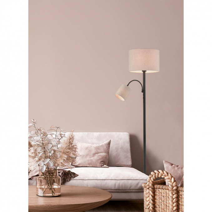 Торшер Е27 1*60W + Е14 1*40W 220V KAYA MODERNI LN26 463 LUMION 8042/2F, фото в интерьере 1
