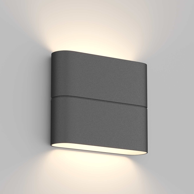 Светильник SP-WALL-FLAT-S110x90-2x3W Warm3000 (GR, 120 deg, 230V), Arlight, 032410, изображение 2