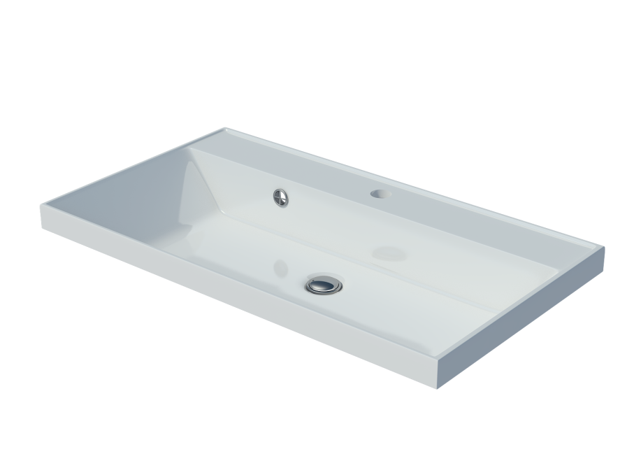 Мебельная раковина Madera Classica 4627173210188 80 см белая глянцевая Мебельная раковина Madera Classica 4627173210188 80 см белая глянцевая