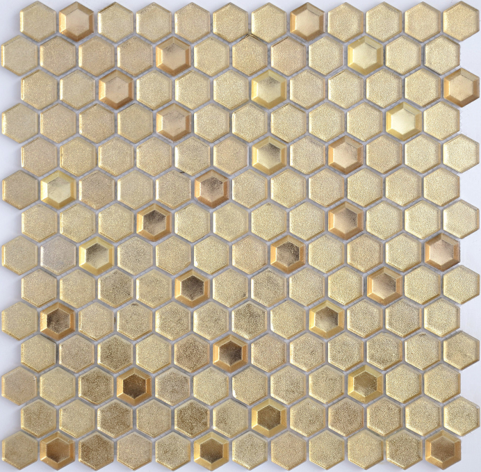 Мозаика Caramelle (LeeDo) Alchimia Aureo Grani Hexagon 13x23 30x30 Мозаика Caramelle (LeeDo) Alchimia Aureo Grani Hexagon 13x23 30x30