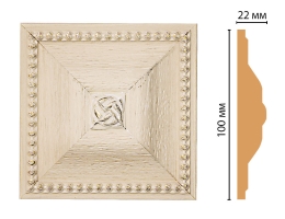 Вставка цветная Decomaster D209-13, 100x100x22 мм