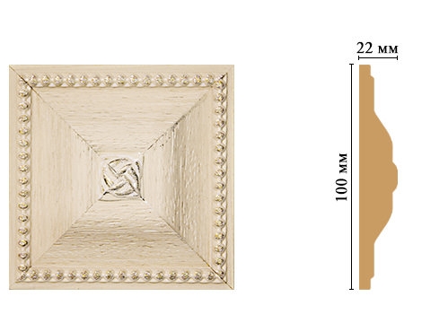 Вставка цветная Decomaster D209-13, 100x100x22 мм Вставка цветная Decomaster D209-13, 100x100x22 мм