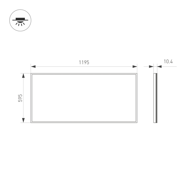 Панель IM-600x1200A-48W White, Arlight, 023158(1) Панель IM-600x1200A-48W White, Arlight, 023158(1)