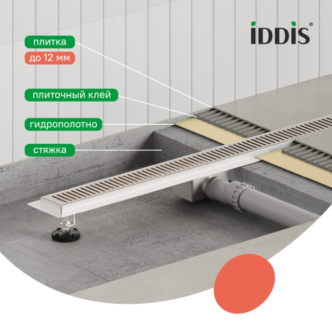 Лоток душевой Iddis Level 975A8SB10DZ