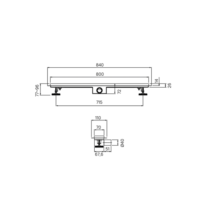 Лоток душевой Iddis Level 975A8SB10DZ