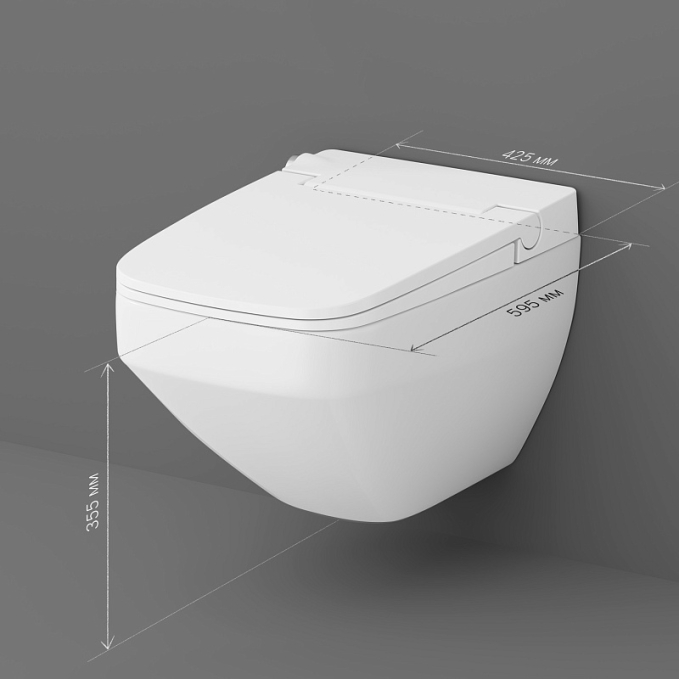 Унитаз-биде подвесной AM.PM Inspire 2.0 CCC50A1700SC Унитаз-биде подвесной AM.PM Inspire 2.0 CCC50A1700SC