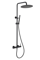 Душевая стойка Boheme Uno 468-2-B черный со смесителем