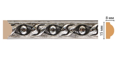 Молдинг Decomaster 130-44 ДМ, 15x8x2400 мм