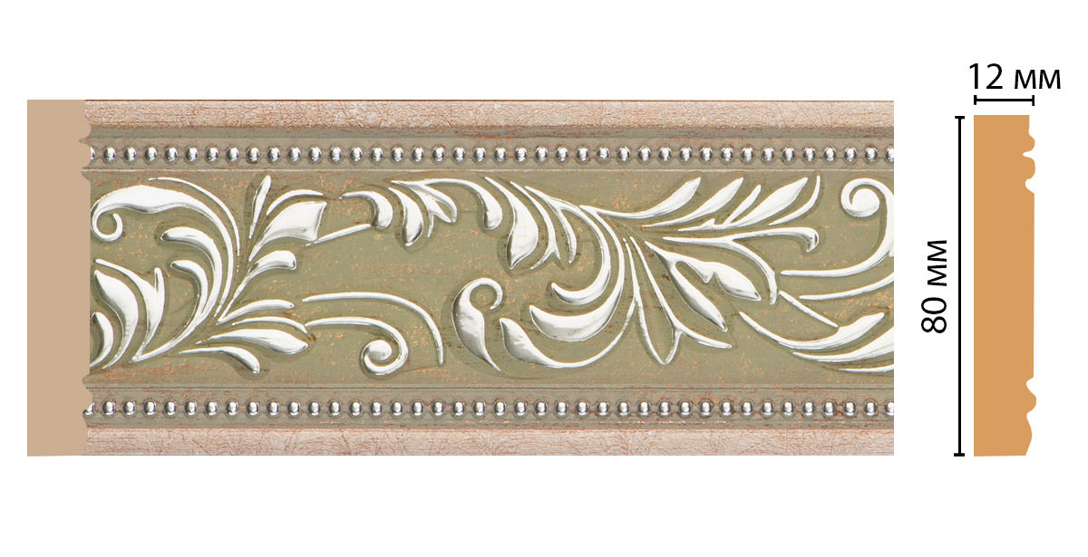 Молдинг Decomaster 150-59, 80x12x2400 мм Молдинг Decomaster 150-59, 80x12x2400 мм