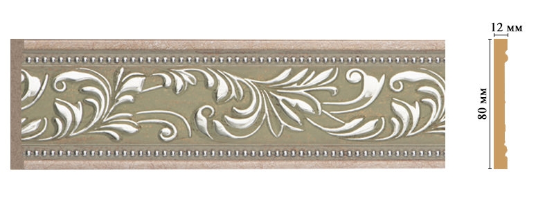 Молдинг Decomaster 150-59, 80x12x2400 мм Молдинг Decomaster 150-59, 80x12x2400 мм
