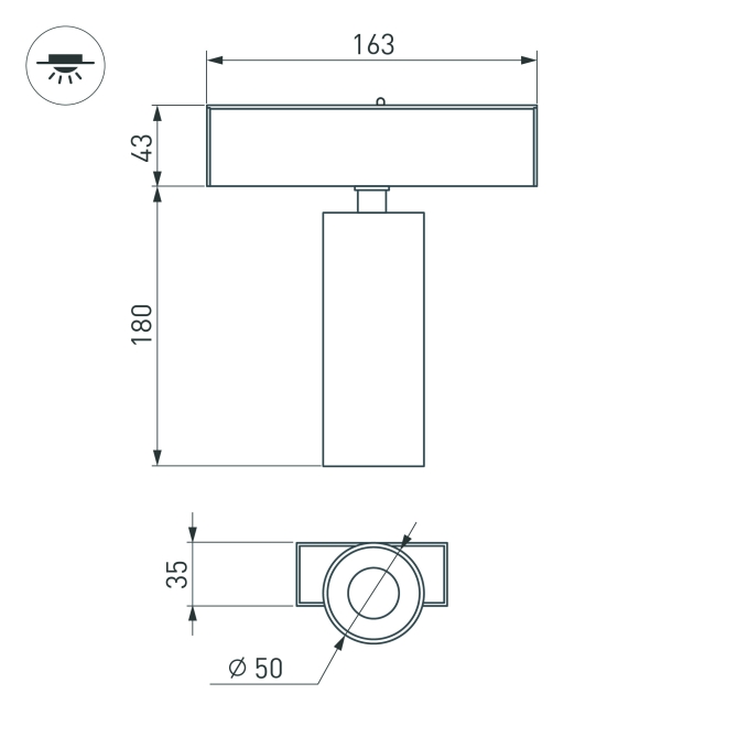 Светильник MAG-SPOT-45-R65-18W Warm3000 (BK, 36 deg, 24V, DALI), Arlight, 046595, изображение 6 Светильник MAG-SPOT-45-R65-18W Warm3000 (BK, 36 deg, 24V, DALI), Arlight, 046595, изображение 6