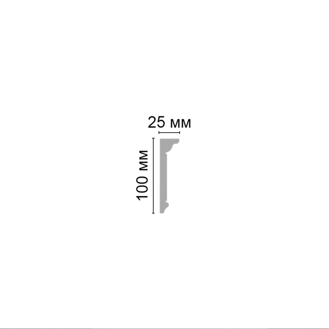 Молдинг Decomaster D218ДМ, 100x25x2000 мм Молдинг Decomaster D218ДМ, 100x25x2000 мм